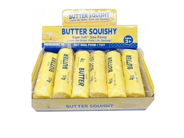 Squishy Butter – weicher Slow Rising Squishy, 12er Display