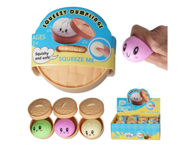 Quetschball "Dumpling", 5cm, 12er Display