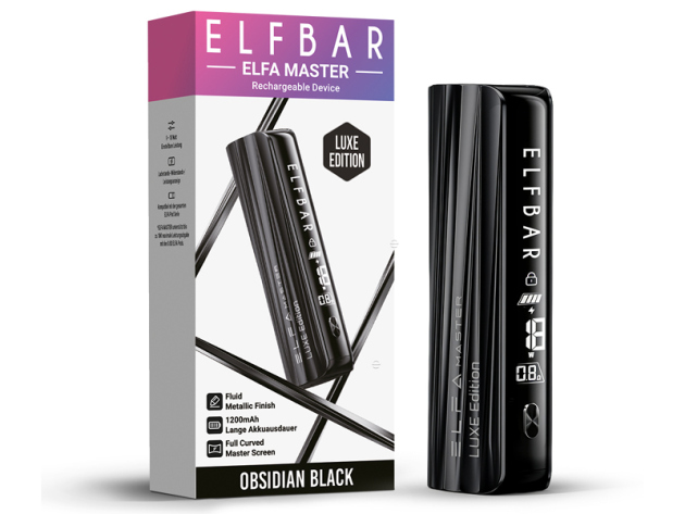 ELFBAR ELFA Master Basisgerät - Luxe Edition- obsidian black
