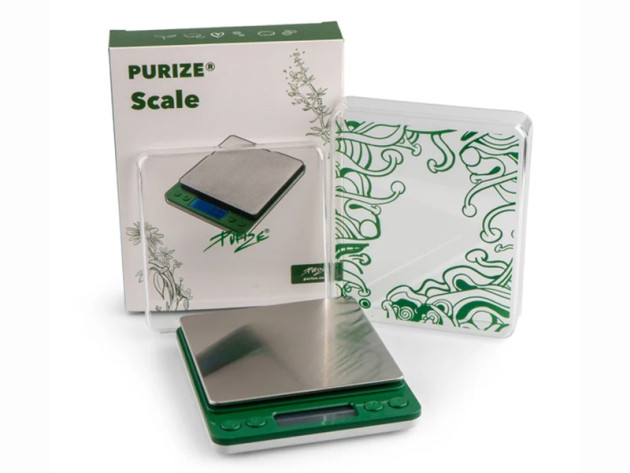 Digitalwaage PURIZE silber-grün; 500g/0,1g