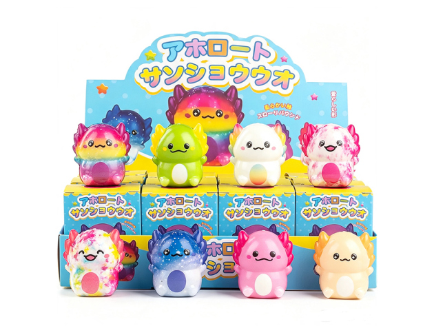 Axolotl Freunde Squishy, 5cm, 12er Display