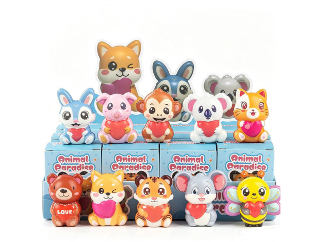 Squishy Animal Paradise, 6cm, 12er Display
