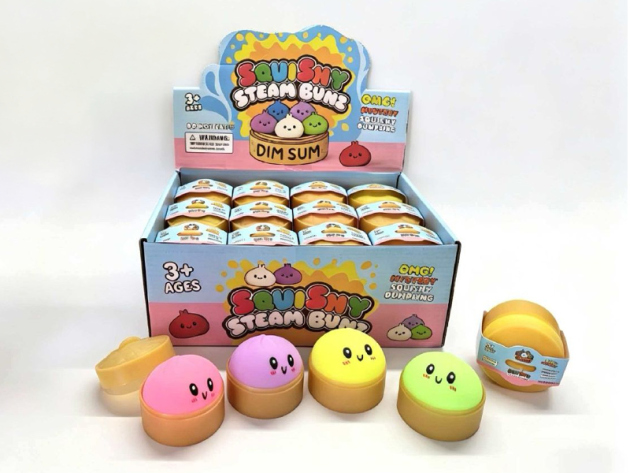 Flour Dumpling Squishy, 5,5cm, 24er Display