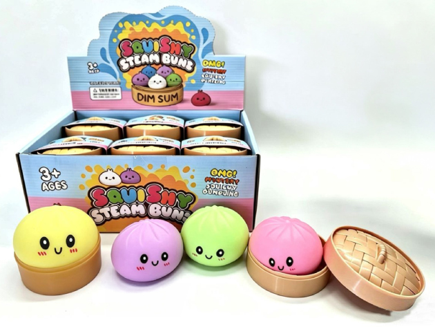 Squishy Dumpling XXL Flour, 8,5cm, 12er Display