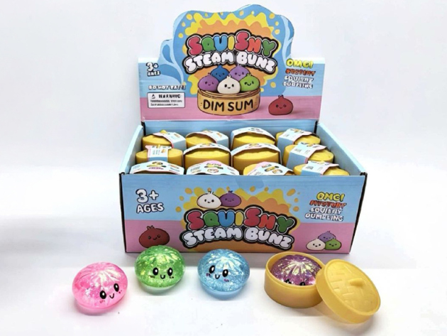 Dumpling Maltose Squishy, 5,5cm, 24er Display