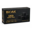 BIOAK Gold Shisha Cubes - 27mm - 64er Pack - 1 kg