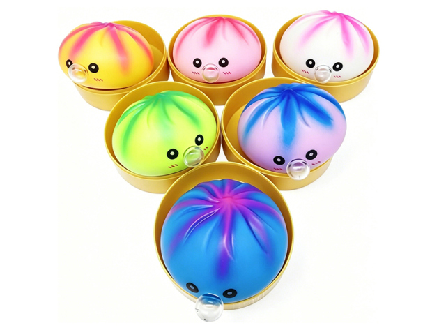 Squishy "Bubble Blower"; 6-fach sort.; 12er Display