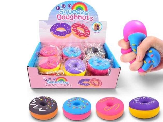 Squishy "Donut" 8cm, 4-fach sort.; 12er Display