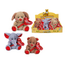 Pl&uuml;sch "Tiere Herzballon"; 3-fach sort,:...