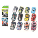 Metall-Rennwagen - Pull Back; 12-fach sort.; 24er Display