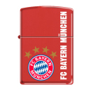 Zippo Feuerzeug - FC Bayern Rot Matt mit Druck