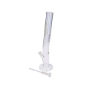 Glasbong "Chillout Tribal", transp.; straight; Ø 4 cm; H: 35 cm; Schliff 14,5 mm