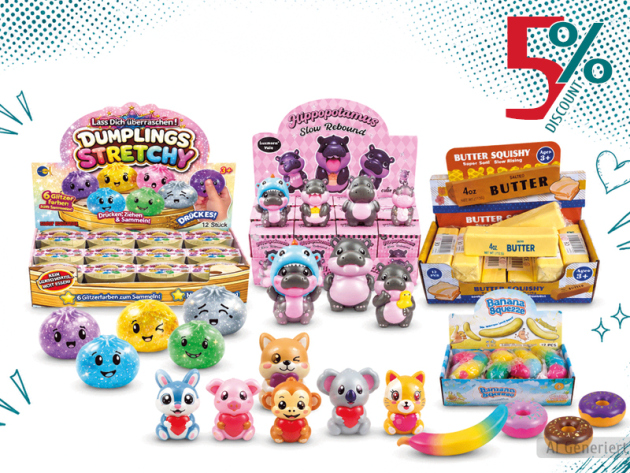 5% auf alle Dumplings & Squishy *bezieht sich auf den Grundpreis