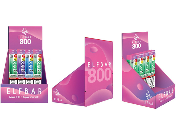 AKTION 24x ELFBAR 800 mit Nikotin & Verkaufsdisplay