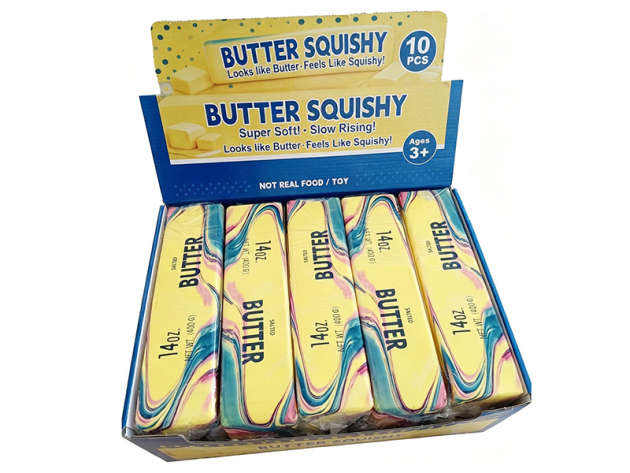 Squishy Butter XXL; 23,5x6x6cm; 10er Display