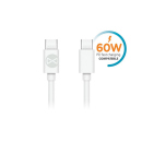 Forever Ladekabel 60W, USB-C auf USB-C, 1m, weiß