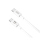 XO Ladekabel 60W NB-Q190B PD, USB-C auf USB-C, 1m, weiß