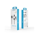 Forever 3-in-1 Ladekabel, USB-A auf Lightning + USB-C + Micro-USB, 1 m, 1,5A, schwarz