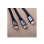 Forever 3-in-1 Ladekabel, USB - Lightning + 2x USB-C 1,2 m 100W, schwarz