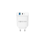 Forever Netzstecker, TC-07-30AC PD QC charger 1x USB-C 1x USB 30W, weiß