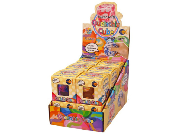 Squishy "Quetschie Cube"; 12er Display