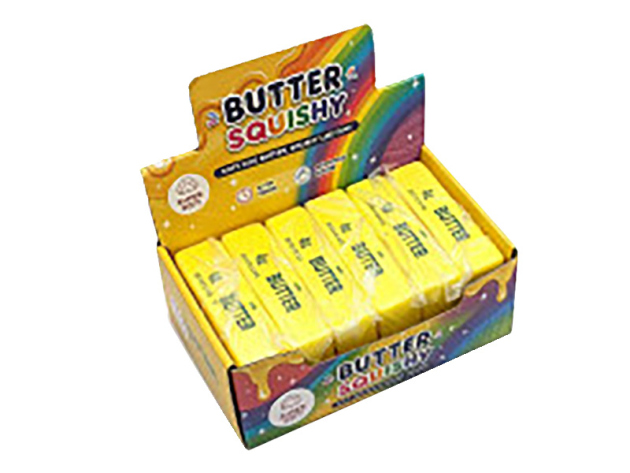 Squeeze Butter "Gelb"; 13cm, 12er Display