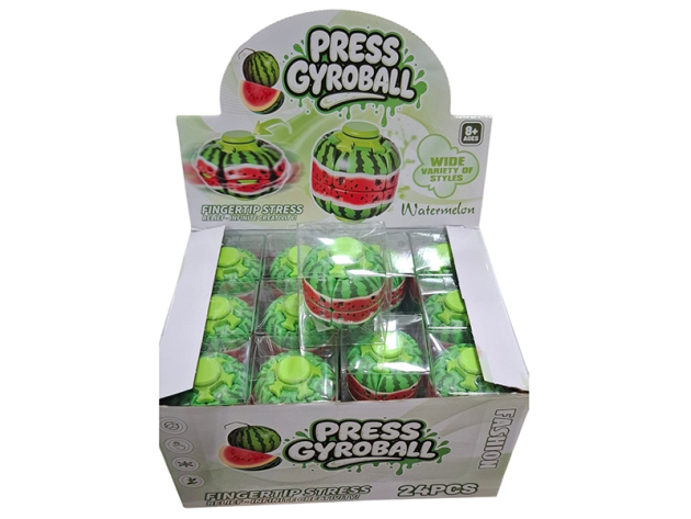 Fidget Spinner "Gyroball Watermelon"; 24er Display