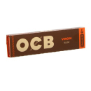 OCB Virgin Slim unbleached (braun); 20 Hefte je 32 Blatt & 8 Tips