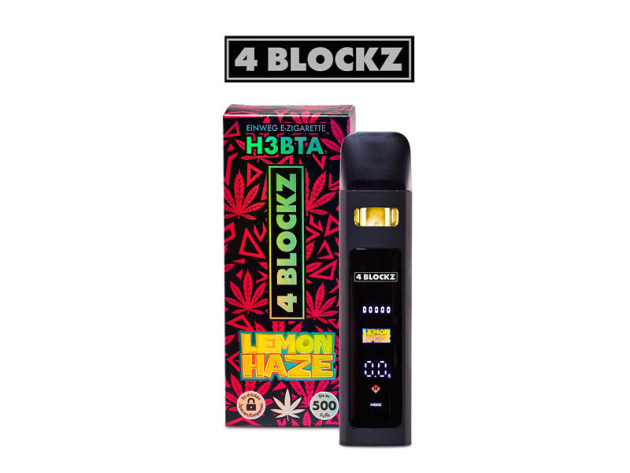 4 Blockz H3BTA digital CRD - Lemon Haze - E-Shisha - 1 ml - H3 95 %
