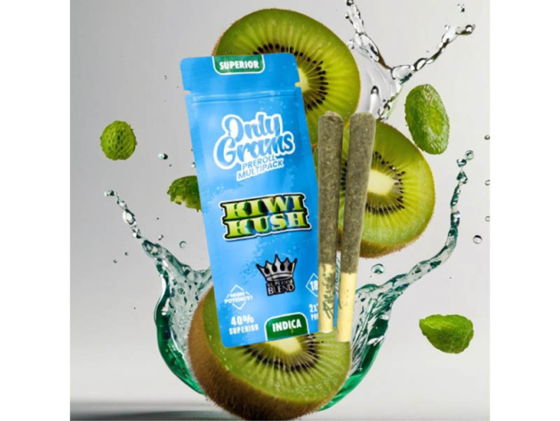 Only Grams Superior Pre-Rolls - Kiwi Kush - 3g - 2er Pack