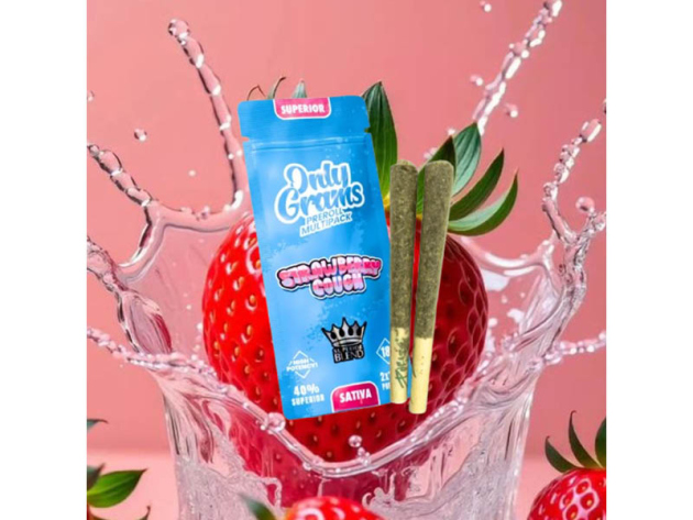 Only Grams Superior Pre-Rolls - Strawberry Cough - 3g - 2er Pack