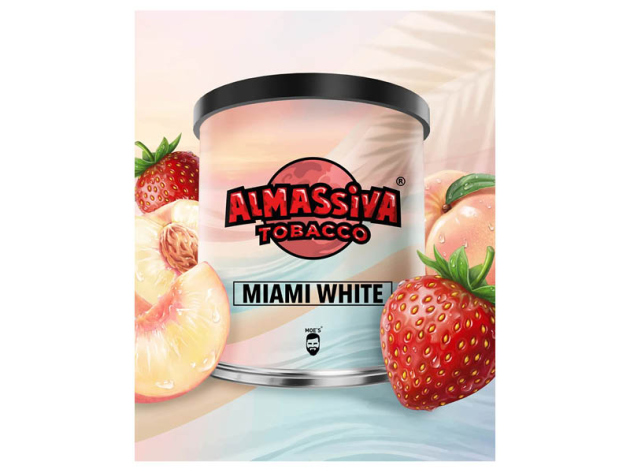 Al Massiva Tobacco - Miami White (Erdbeere. Pfirsich) - 200g