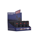 Sturmfeuerzeuge "BLACK RUBBER ROUND", Jetflame, 20er Display