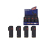 Sturmfeuerzeuge "BLACK RUBBER ROUND", Jetflame, 20er Display