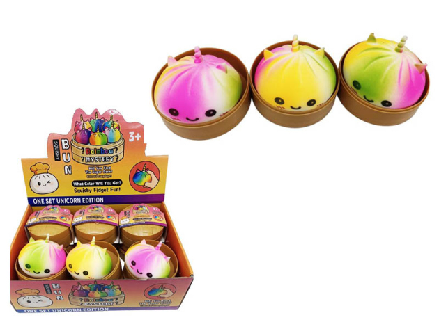 Squishy Dumpling "Unicorn Rainbow", 8,5cm, 12er Display