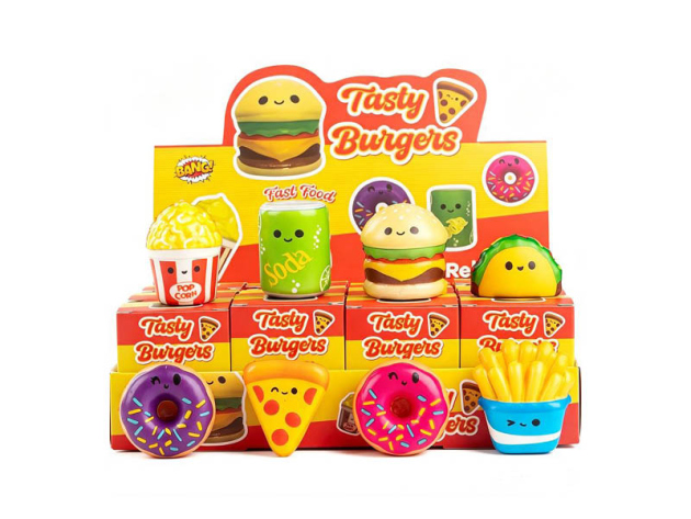 Squishy Fast Food, 5-6cm, 12er Display