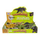 Pull Back Dinosaurier; 6-fach. sort.; 15-16cm; 6er Display