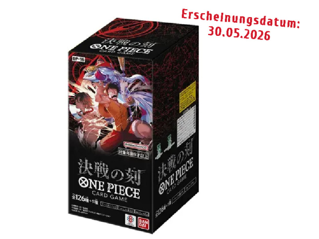 ONE PIECE - 16 The Time of Battle - 24er Booster Box - Japanisch