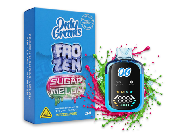 Only Grams - Dual Chamber - Frozen + Sugar Melon I 2ml -  Superior Vape 96%