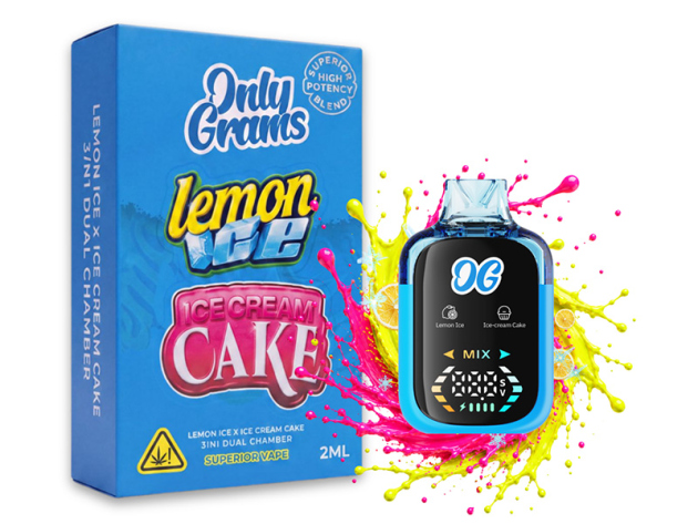 Only Grams - Dual Chamber - Lemon Ice + Ice Cream Cake I 2ml -  Superior Vape 96%