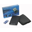 Digitalwaage schwarz mit Deckel; 200g/0.01g; ca. 11,5cm