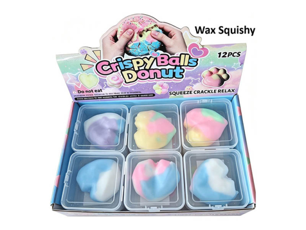 Cracking Wax Squishy Heart, 6 cm, 12er Display