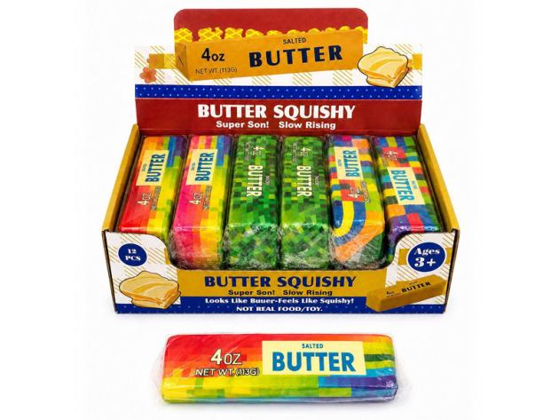 Squishy Butter "Pixl", 3-fach sort., 12er Display