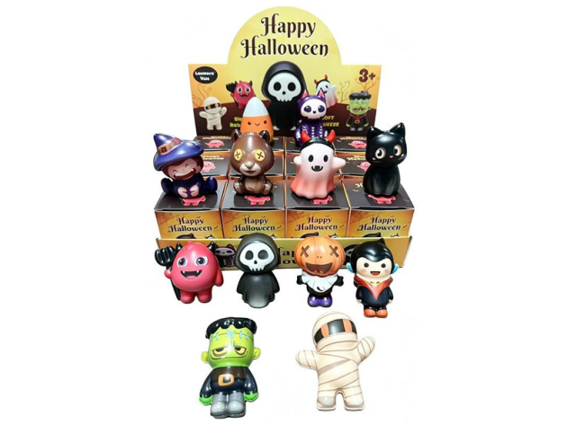 Squishy "Halloween"; 5-6 cm; 12-fach sortiert; 12er Display
