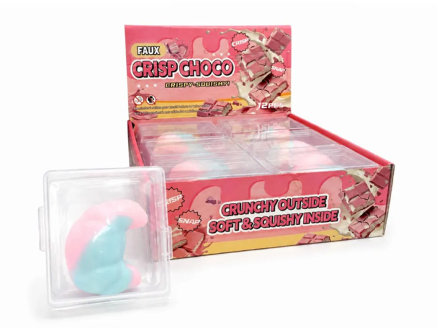 Wax Cracking Squishy "Croissant", 12er Display