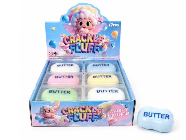 Wax Cracking Squishy "Butter", 12er Display