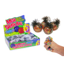 Knautschball Regenbogen im Netz, 6cm, 12er Display
