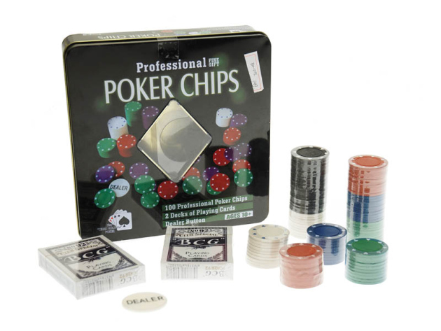 Pokerset, 20x20cm