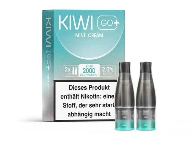 KIWI GO+ Pod - Mint Cream - 20mg - 2er Set