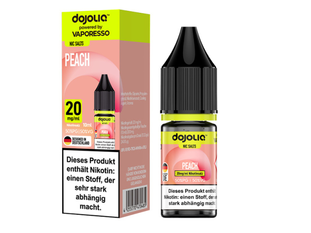 Dojoliq - Peach - Liquid - 20 mg/ml - 10 ml